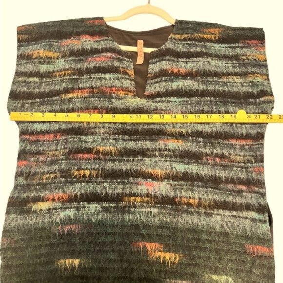 Delfina Balda Sleeveless Tunic Vest Size Small Multi Colored Lined - Picture 5 of 10